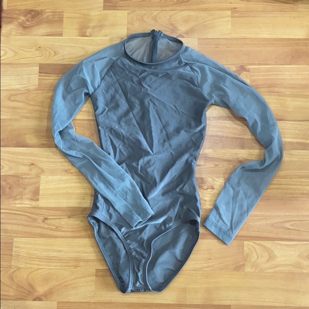 Mesh dance leotard